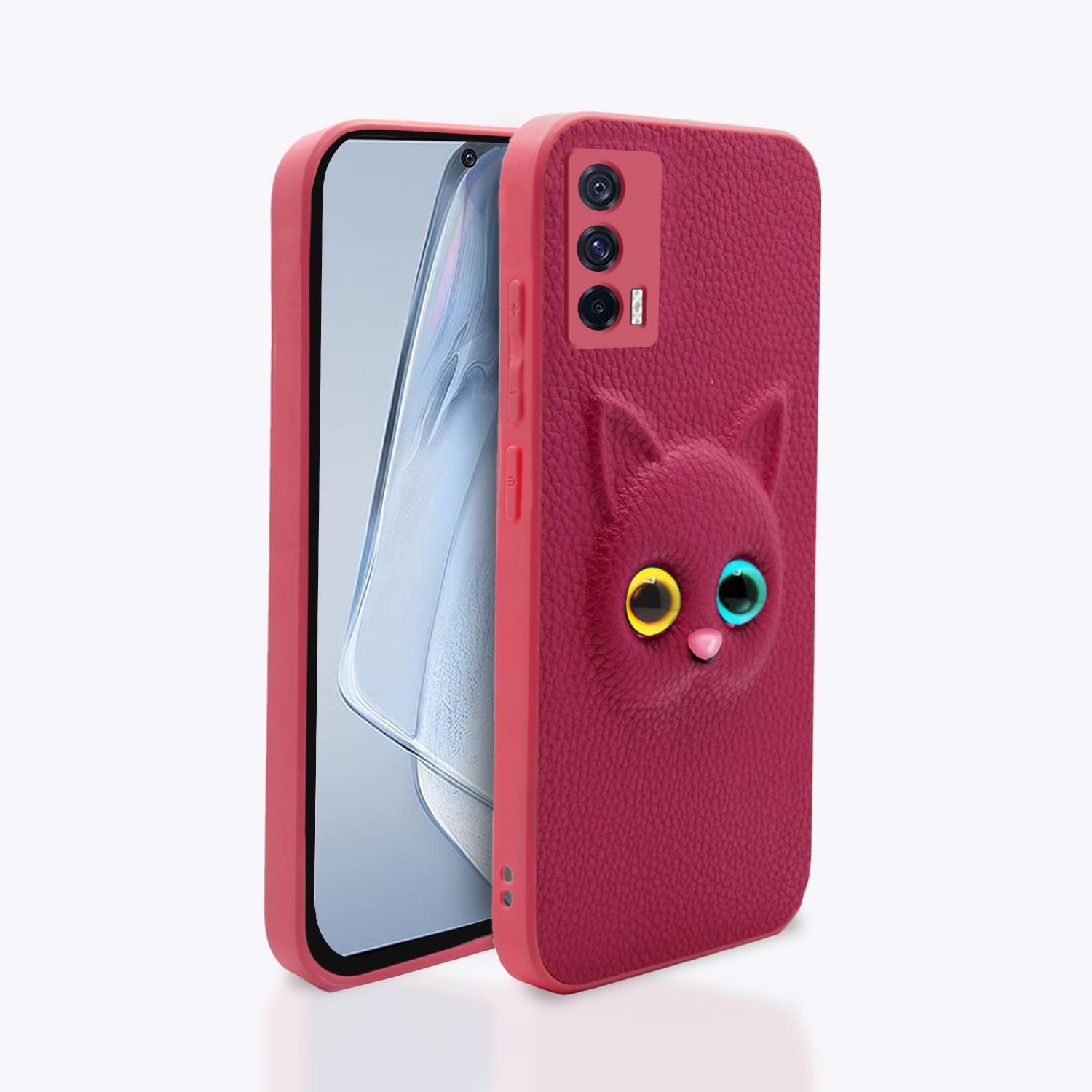Pikkme iQOO 7 5G Back Cover for Girls | Cute Cat Leather Finish | Soft TPU | Case for iQOO 7 5G (Pink) (B0BCNXJXD7) Amazon Price History, Amazon Price Tracker
