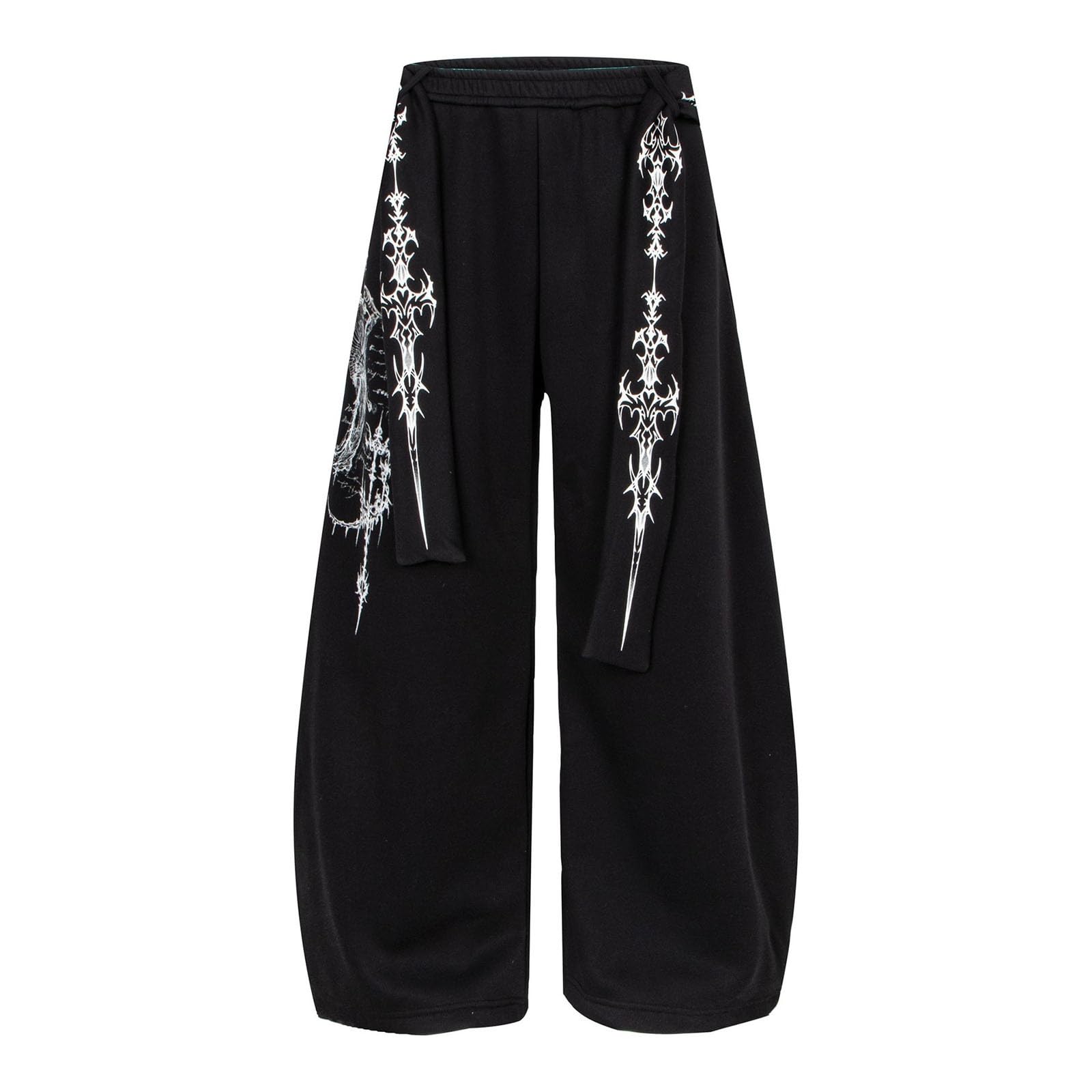 Amerikanische Retro-Jogginghose mit Buchstabenprint, Schnürung Geschwungenem Bein, Trendige Unisex-streetdance-Freizeithose, Figurformende Locker Sitzende Lange Hose Relax Hose Herren