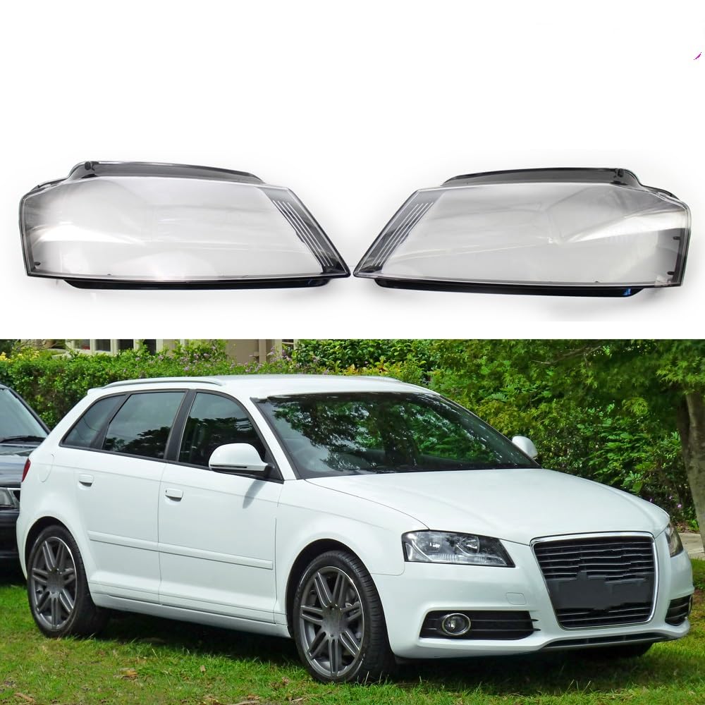 Renueva Tu Audi A3 8P: Cubierta De Lente De Faro Delantero Izquierdo (2008-2012 S-line/S3/RS3) | Cristal Transparente