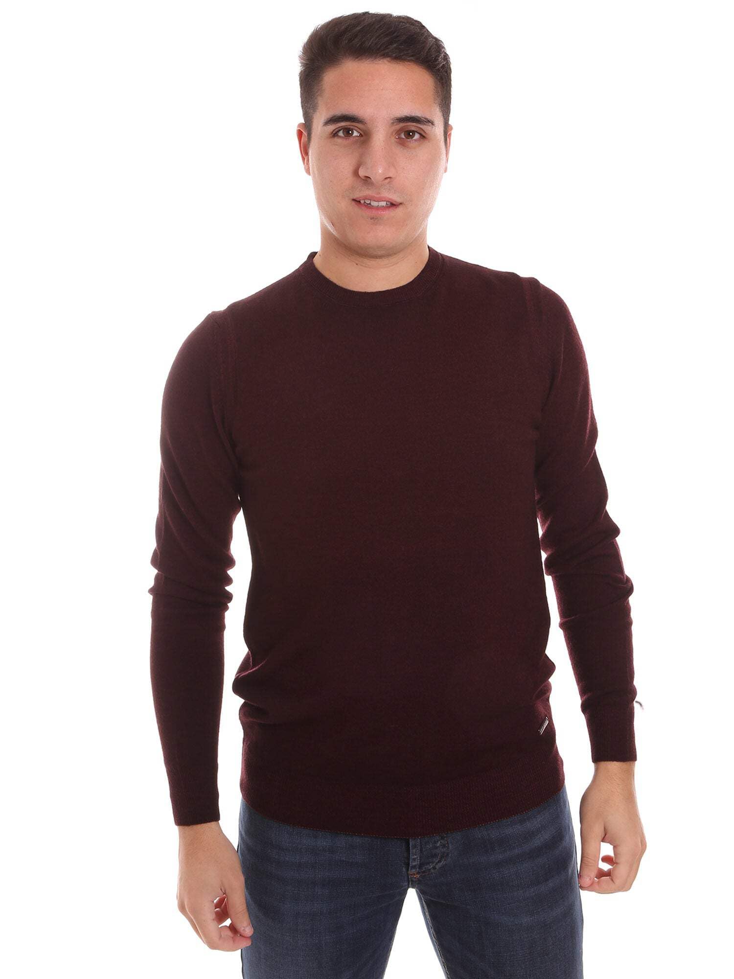 Pull homme Bordeaux Frankie Morello solution parfaite contre le froid style