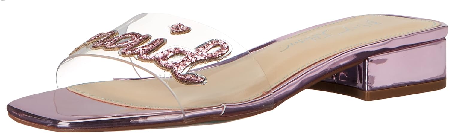Betsey Johnson Blue Women's SB-Mint Slide Sandal, Pink, 6