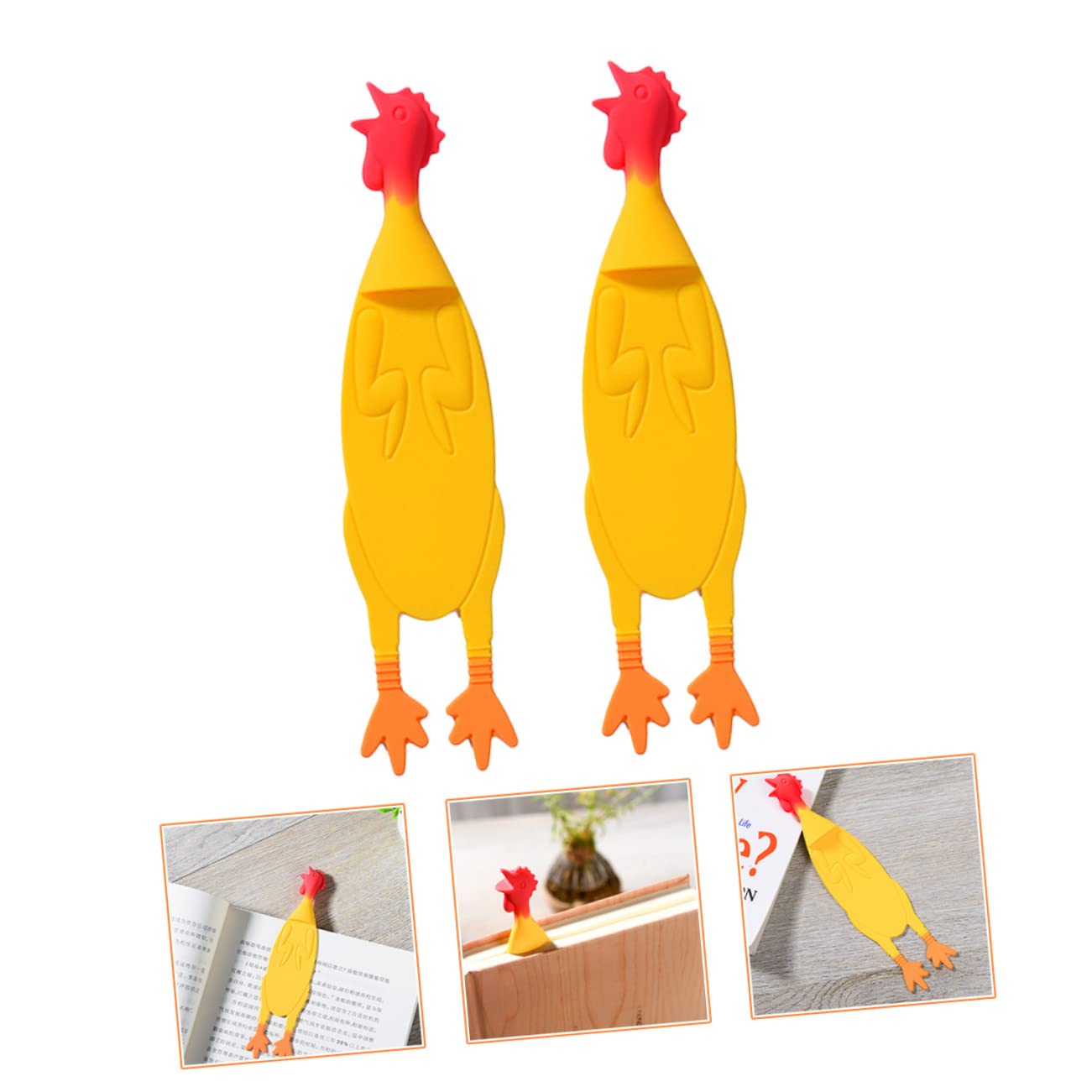 LALAFINA Lot De 5 Signets Animaux Fantaisie En Silicone Outils De Lecture Pour Étudiants Écrivains Garçons Et Filles Légers Et Compacts 2 Pièces X 5