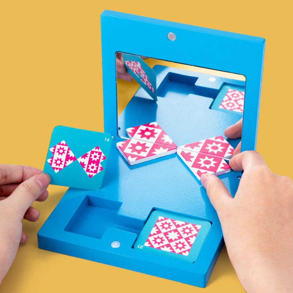 MERISHOPP Kids Mirror Image Puzzle Box IQ Game 5.5X5.5Cm Shape Cognition Toy Set - Image 6 thumbnail