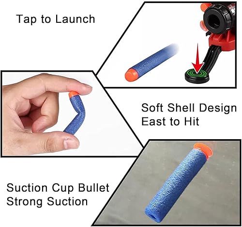 Miniatura 8 de Paquete de 2 tiradores de telaraña para niños, regalos de Pascua, guantes de lanzador de plástico con muñequera para fiesta de cumpleaños, Navidad,