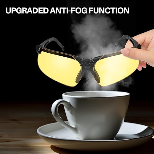 Miniatura 5 de KEMIFON Gafas de seguridad de disparo antivaho, protección ocular para hombres y mujeres, rango de disparo con lentes intercambiables transparentes