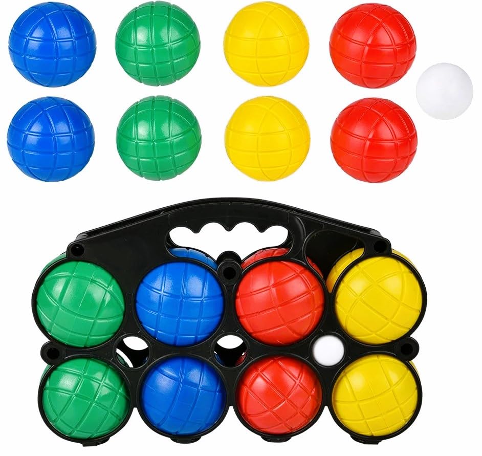 Zugar Land Bocce Ball Set with Carrying Case (11