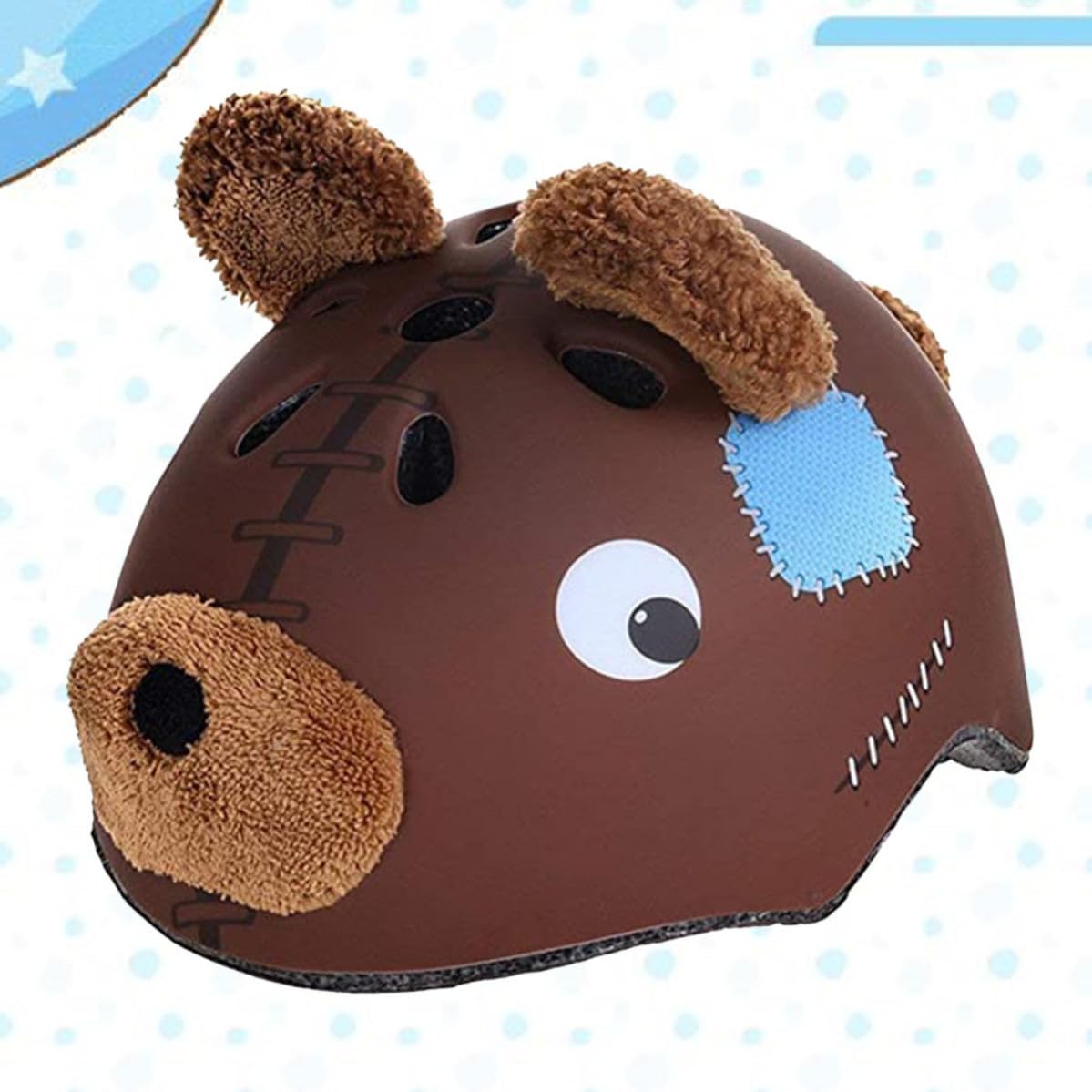 Ciieeo Casco de Seguridad para Niños con Diseño de Oso, Material de Espuma Densa, Transpirable y Cómodo para Ciclismo y Deportes al Aire Libre en Carretera
