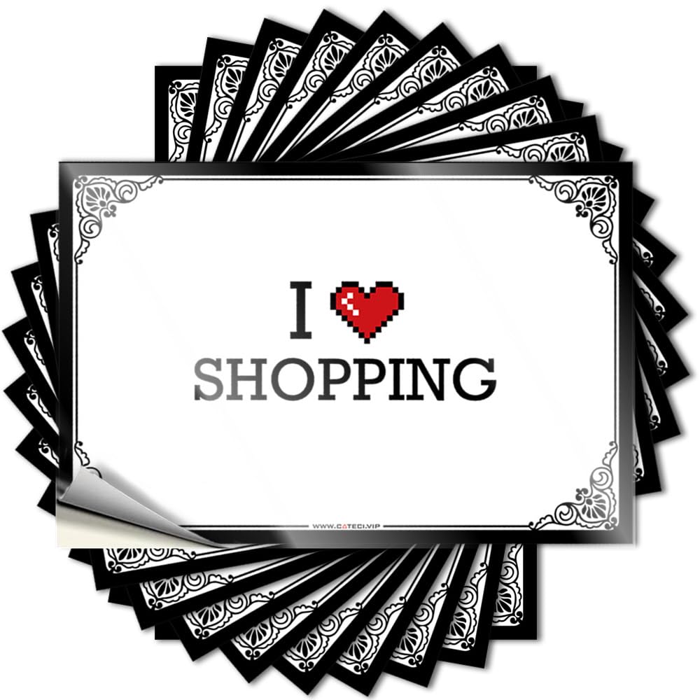 Quote Reading, Gamers Garage I Love Shopping | Backyard Decor(12X18CM)