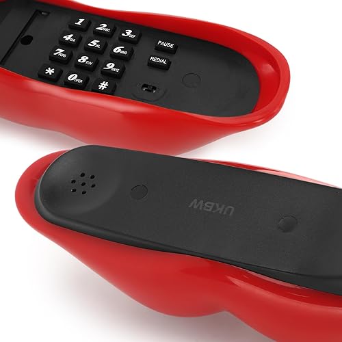 Miniatura 9 de UKBW Libro de invitados de audio, teléfono de boda, grabación de 32G, mensaje de audio personalizado, interesante boca en forma de labio, libro de