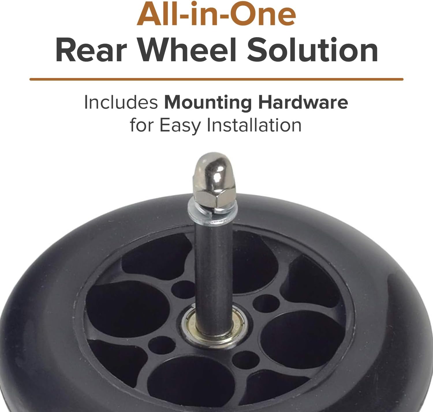 AlveyTech Chain Drive Rear Wheel Assembly for the Razor eSpark and Launch and the Pulse Reverb Electric Scooters