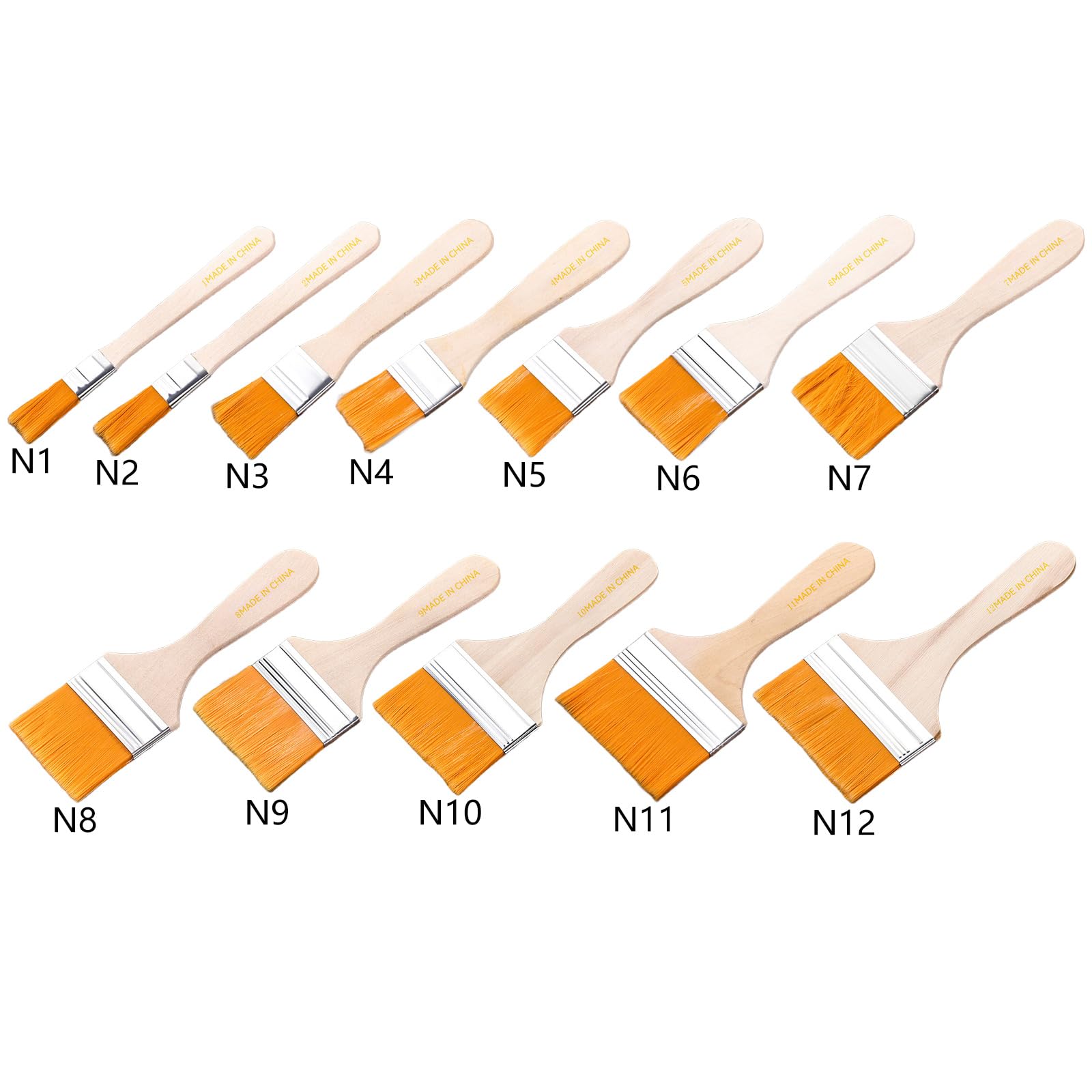 10 pennelli con setole morbide e manico in legno, include 1 paio di guanti per armadi da parete e bordi, strumenti per la pulizia della casa