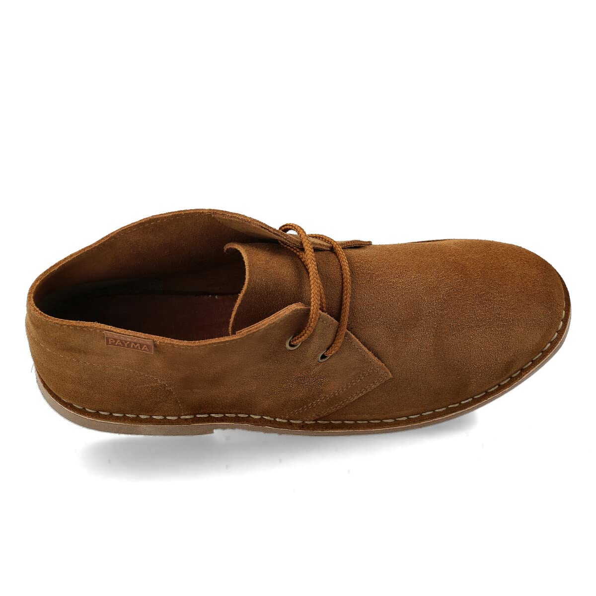 Bottes Safari Desert en Cuir pour Hommes et Femmes. Fabriqué en Espagne. Bottines Chaussure Chukka Sport. Fermeture en Dentelle. Semelle en Caoutchouc