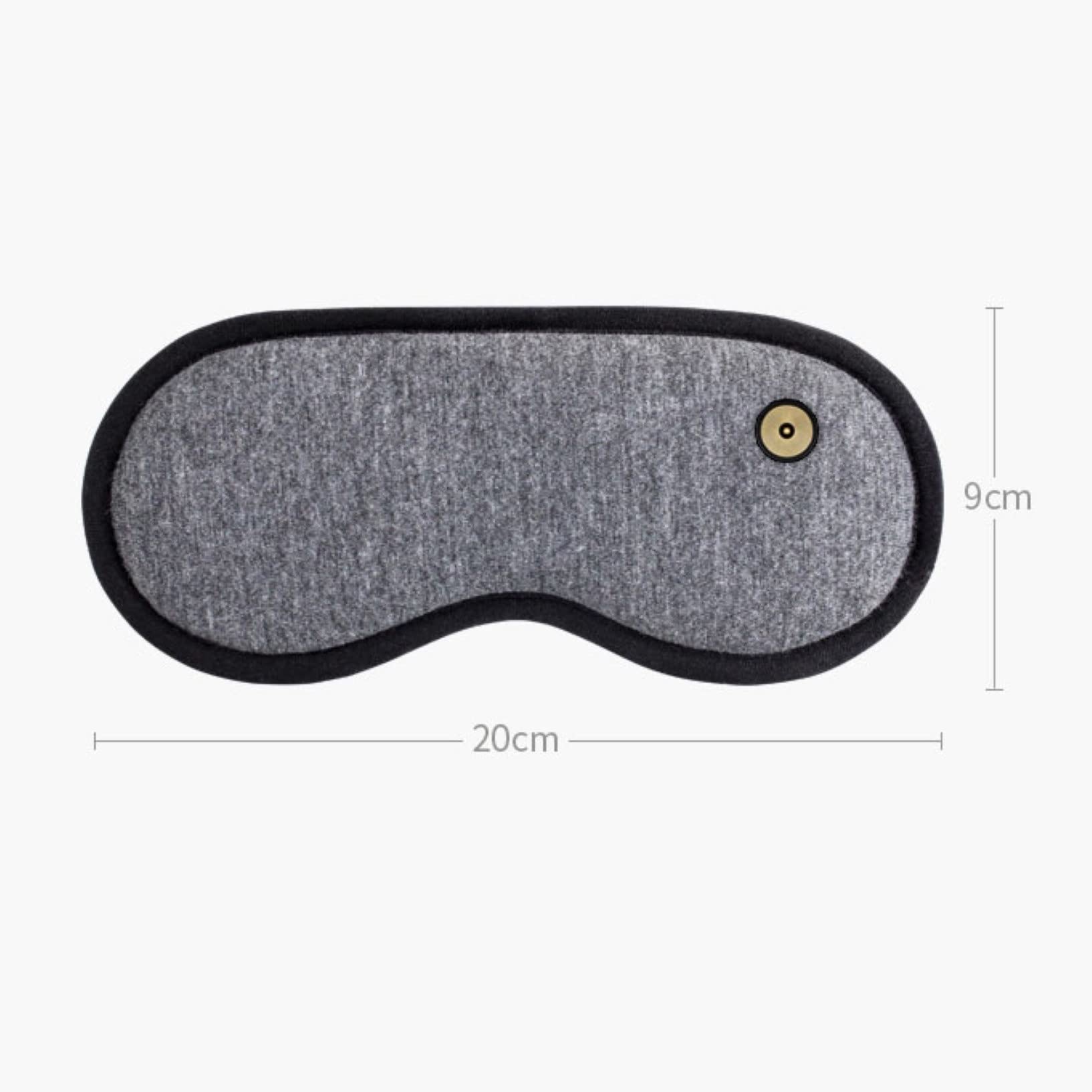 Podgrzewana maska na oko, maska na oczy USB do suchych oczu z 3 poziomami regulacji temperatury, poduszka grzewcza kompresji oczu do spania, suche oczy, zapalenie powiek (kolor: A, rozmiar: 20 x 9 cm)