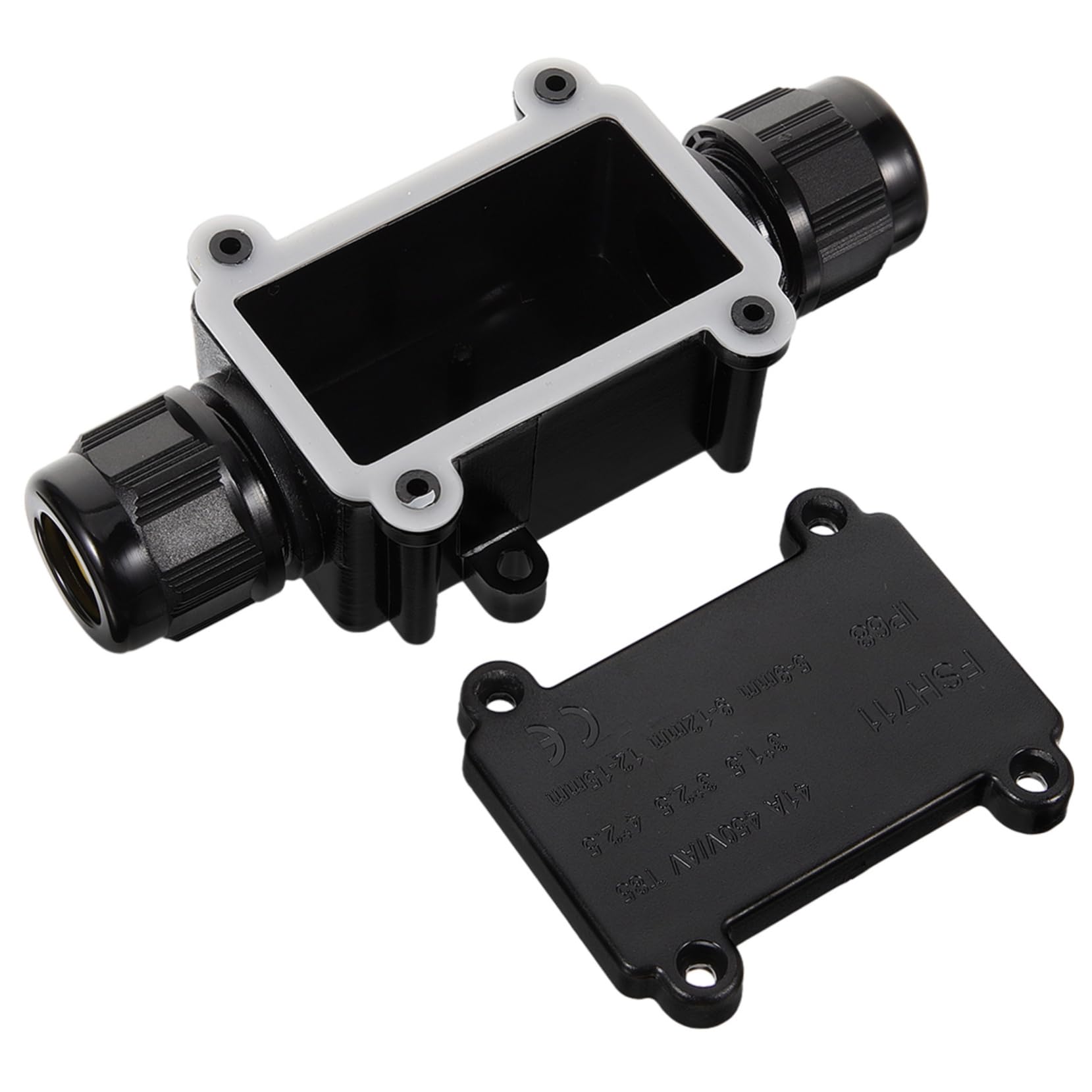 Gadpiparty Outdoor Weatherproof Junction Box Plastic Way Cable Connector for Street Lights Garden Lights and Flood Easy to Install Electrical Insulation-picture-16