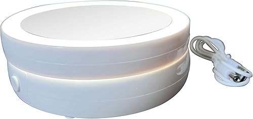 Miniatura 6 de Espejo de maquillaje cosmético regulable de 6 pulgadas de doble cara 10X/1X de aumento con control de botón, espejo plegable fácil de transportar