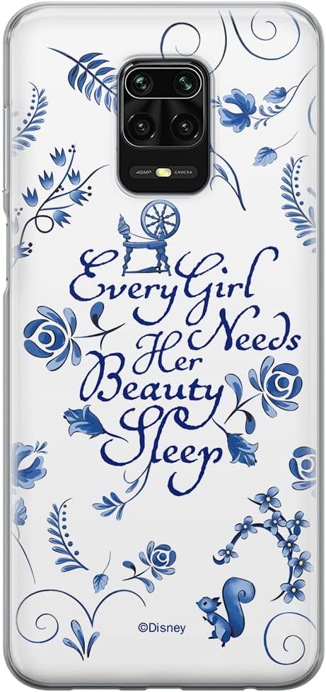 ERT GROUP Mobile Phone case for Xiaomi REDMI Note 9 PRO/ 9S Original and Officially Licensed Disney Pattern Aurora 002 optimally adapted to The Shape of The Mobile Phone, case Made of TPU