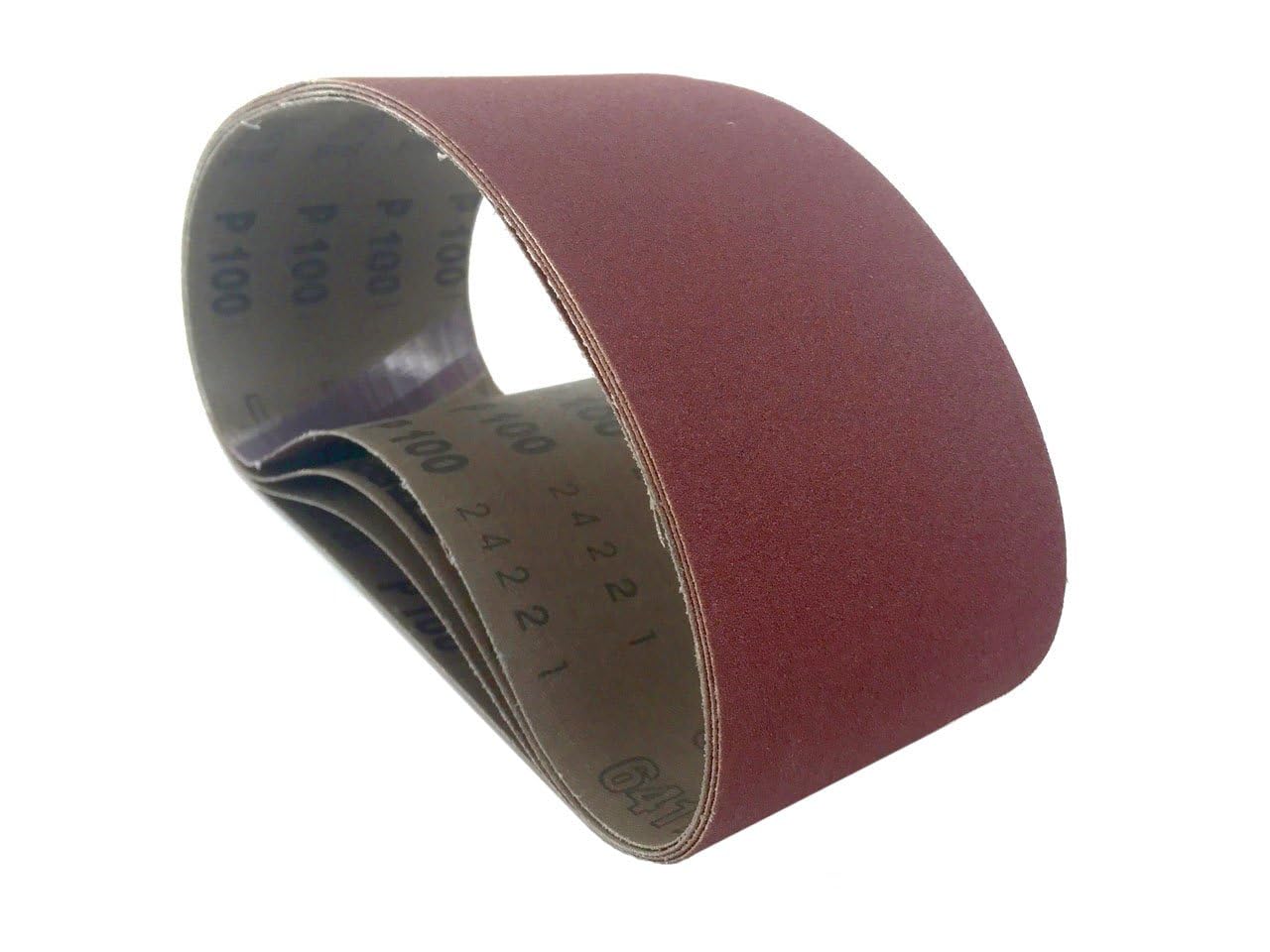 StarckePremium 2-1/2 x 16 Aluminum Oxide Cloth Sanding Belts | For Wood, Metal, Composites & Solid Surface (24 Grit, 12 Pack)