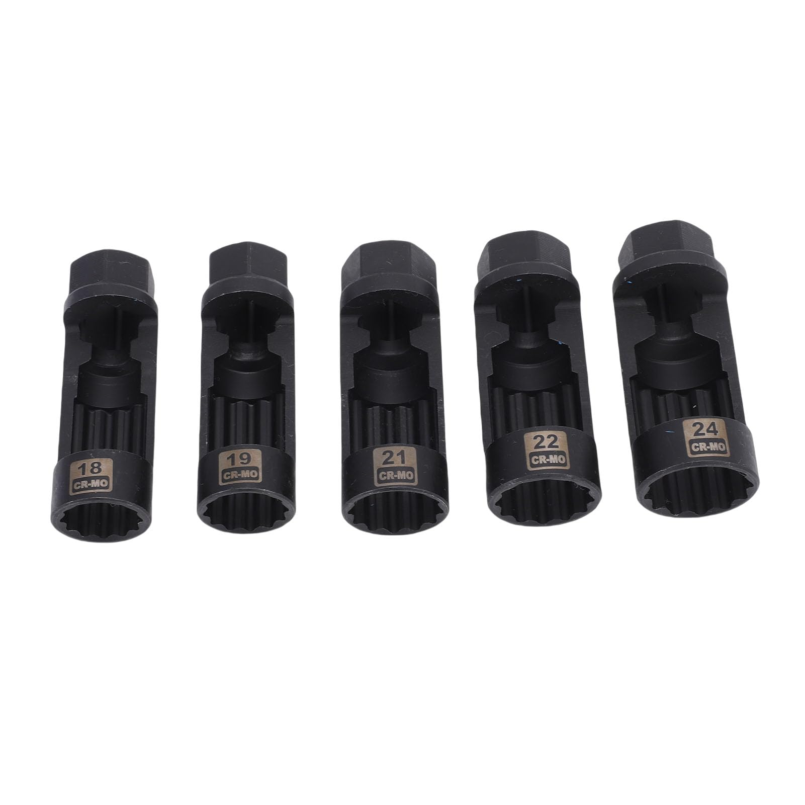Set di bussole per dadi per puntone 18mm 19mm 21mm 22mm 24mm 12 punti 1/2 pollice Kit di strumenti per bussole per distanziatore per sospensione di guida per riparazione e man