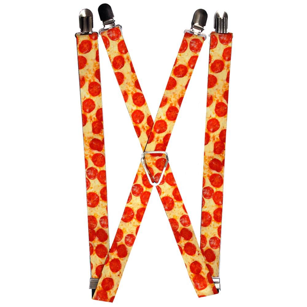 Buckle-Down - Suspenders Suspender - Pizza unisex-adults mens One size