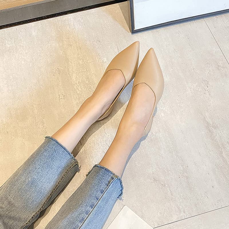 Dear Time Ballerina Flats Shoes for Women Pointy Toe Soft Basic Slip On Flat Shoes4