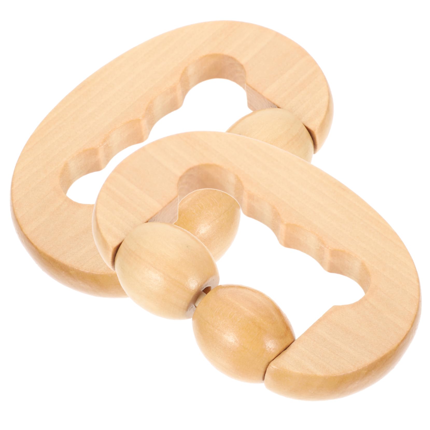 FOMIYES Sets Trigger Point Massage Tool Lower Back Massager Back Massage Roller for Calf Wood Double Roller Pcs