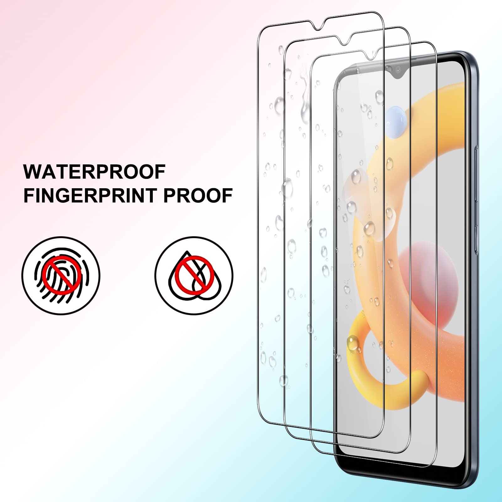 3 Pezzi Vetro Temperato per Realme C11 2021 Pellicola Protettivo 9H