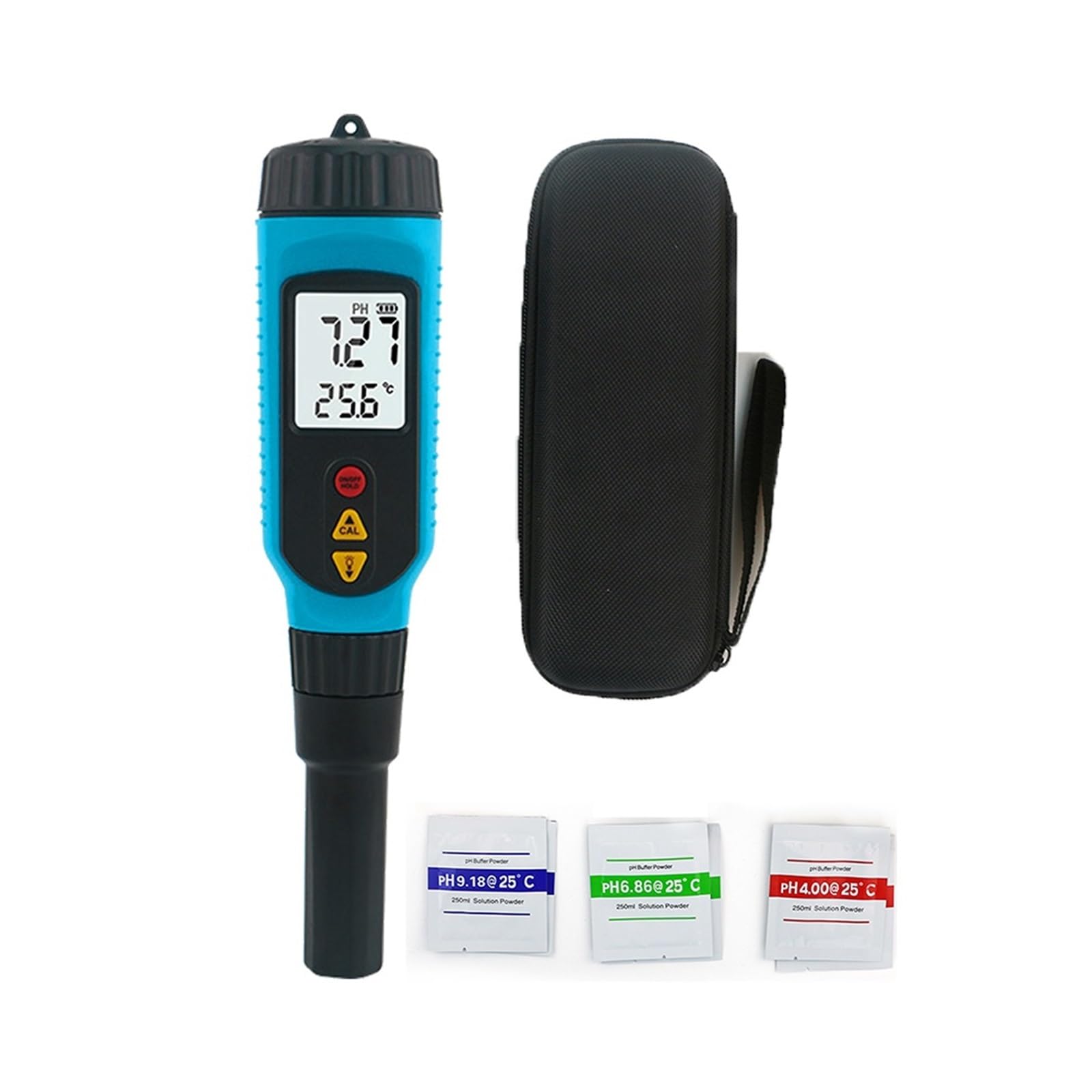 Medidor de PH PH818M for procesamiento alimentos 2 en 1 probador medidor temperatura solución retroiluminación LCD Digital, Probador preciso(Food PH Meter)