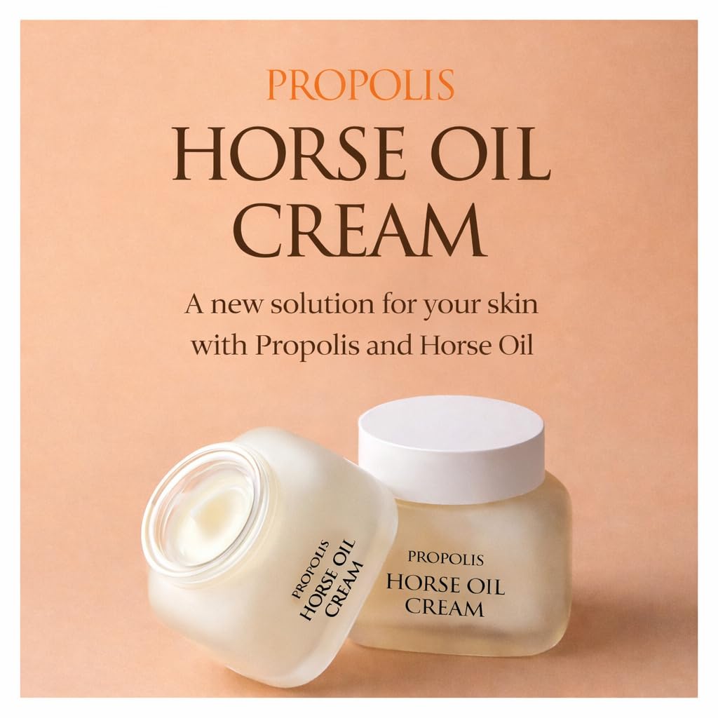 CHARMZONE Propolis Horse Oil Cream 50ml / 1.69 fl oz – Intense Moisture & Firming for Dry, Sensitive Skin – Korean Face Cream with Royal Jelly - Image 2
