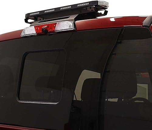 Miniatura 7 de Putco Tri-Hornet - Barra de luz estroboscópica LED para techo (ámbar, blanco y azul), luz estroboscópica tricolor de 24 pulgadas