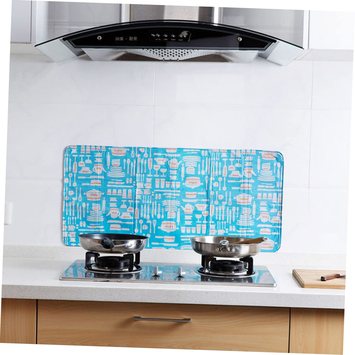 YZJL Plaque Anti Projection CuisineBarrière D'huile Anti-éclaboussures Panneau De Papier D'aluminium Résistant Aux