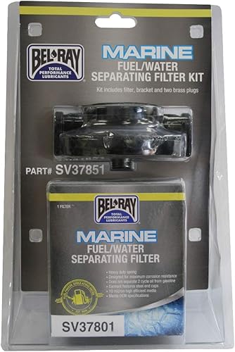 Miniatura 2 de Bel-Ray SV37851 Kit de filtro de gas de separación de agua para motor de barco con soporte