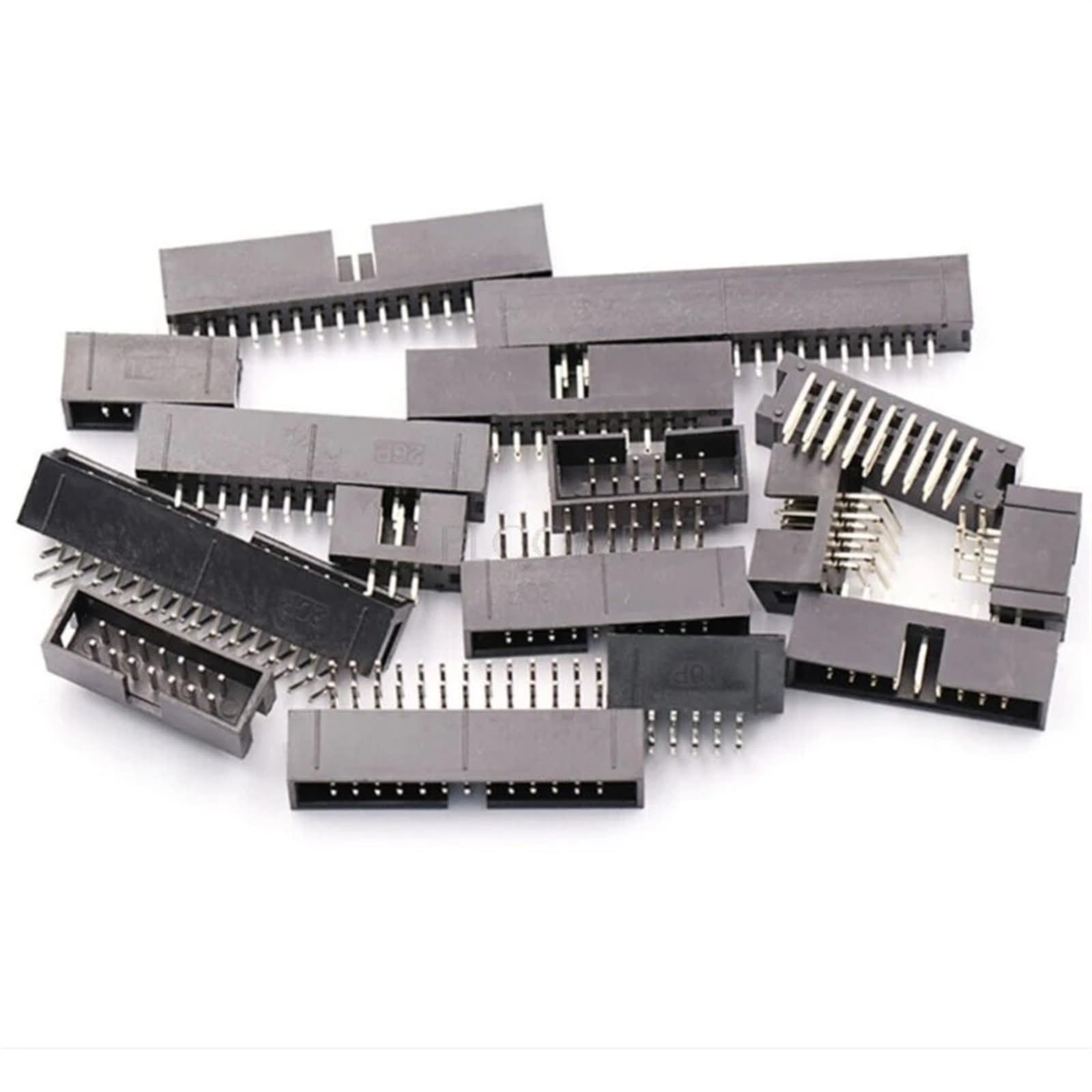 JDOUNFMO DC3-6/8/10/14/16/20/26/30/40P Straight 2.54mm Pitch JTAG Dual Row ISP Download Cable I/O Socket DIY(20P 160pcs)