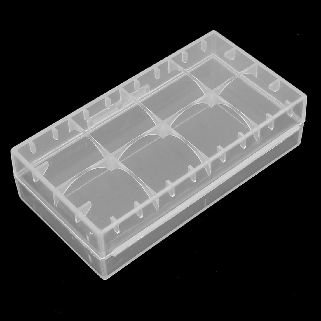Ruilogod Contenitore di scatola di immagazzinaggio della batteria di plastica 100pcs per 2 x 18650 batterie