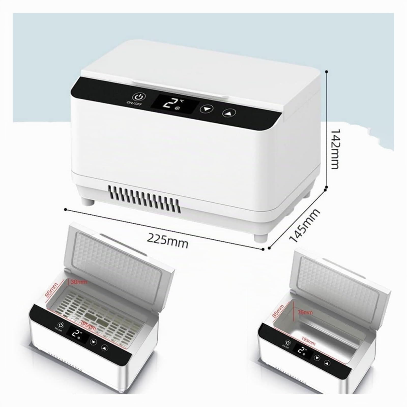 Nevera Portátil para Insulina y Medicamentos - Estuche Térmico Silencioso con Carga USB | Almacena 8 Plumas o 75 Cartuchos | Mantiene 2-8°C para Diabéticos