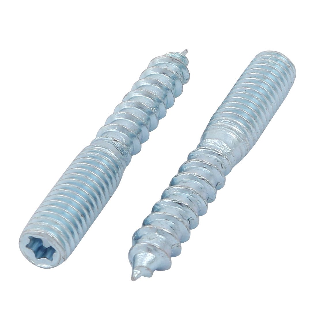 Aexit M8x50mm Carbon Home hardware Steel Zinc Plated Torx Head Self-Tapping Hanger Bolt 8pcs Model:87as634qo359