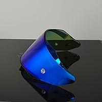 Vista 5 de BSTOP R2R Shield Reemplazo para KYT R2R visera de casco de motocicleta con protección UV Capacete para Moto (Revo Deep Blue)