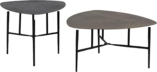 Miniatura 3 de Mesa de Centro (25.6 x 25.6 x 16.1 in), color negro