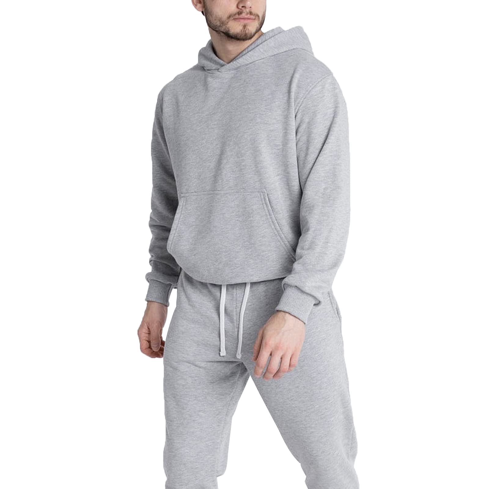 Tuveke Sweat Suits For Men Set 2 Pcs Hoodie Jogger Sweatsuits Size S To 3XL