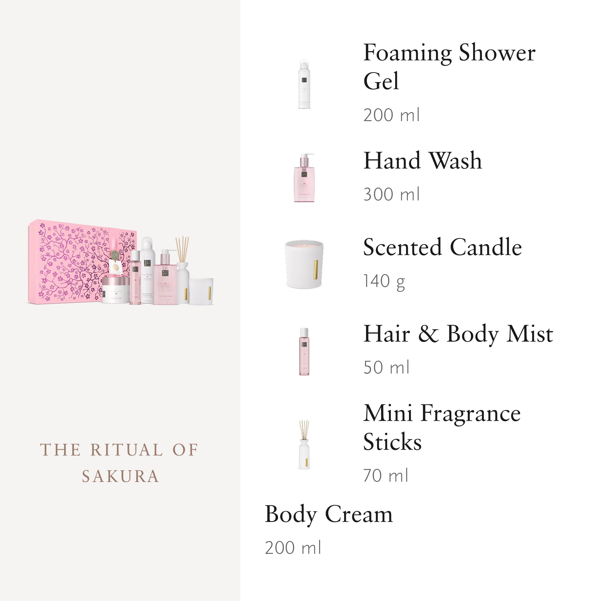 RITUALS The Ritual of Sakura Geschenkset, XL | Luxus-Geschenkset, Bad- und Körperpflege, bereit zum Verschenken, Self-Care
