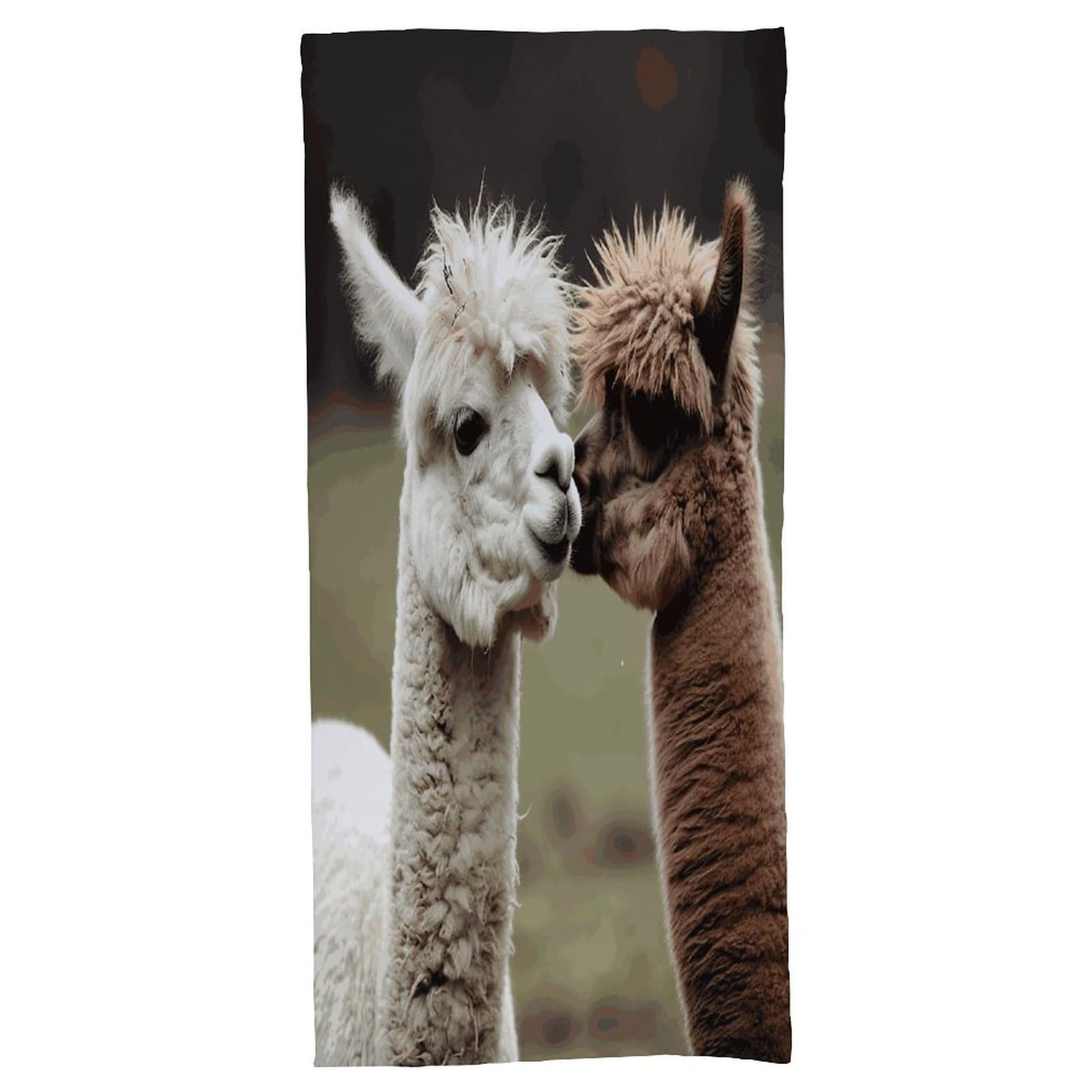 Fekiloot Men's Style Funny Alpaca Bath Towel Highly Absorbent,Beach Towels For Wo,Pool Towel Bathroom Essential For Beach,Gym,Travel, Camp