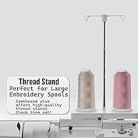 Vista 8 de Simthread 5500 yardas de hilo de bordar, 5000M de alto rendimiento 40 WT 100% hilo de poliéster – Más de 170 colores vívidos, clasificado de alta