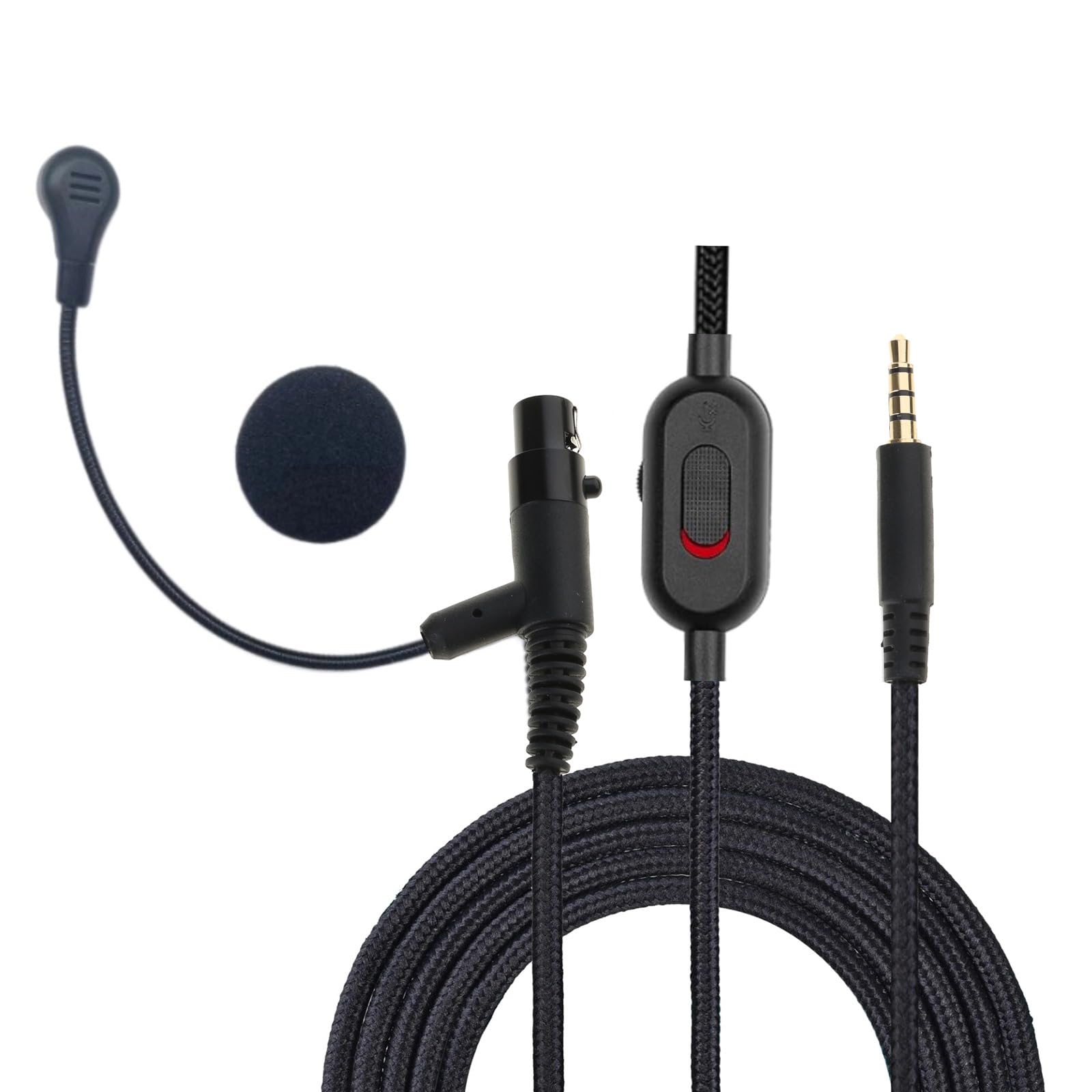 fexxkg Boom Microphone Cable Cable For Q701/K712/K702/K240/K141/K171 Headphones Clear Voice Transmission