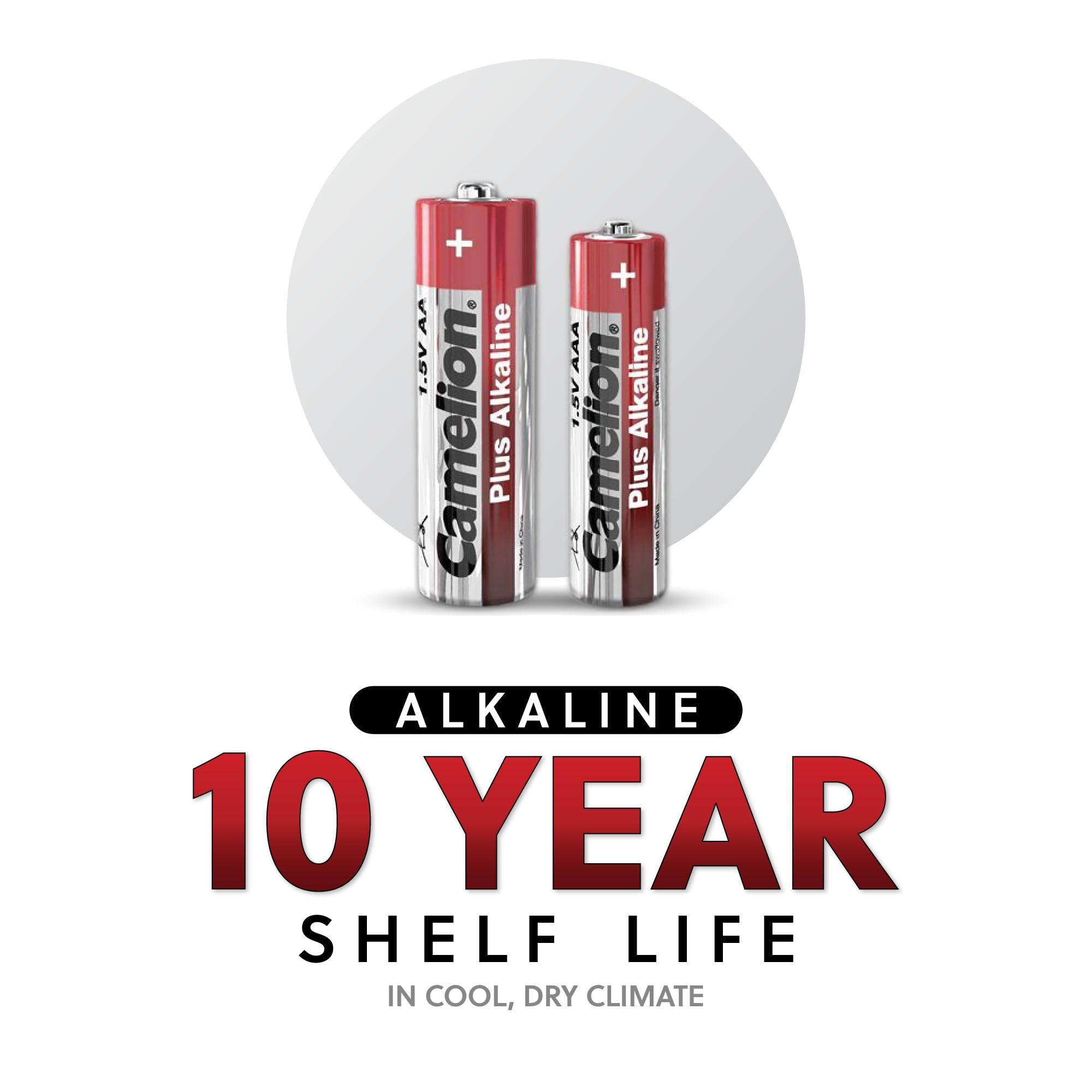 Camelion 24 Count Pack AAA - High Performance Premium Long Lasting Alkaline Batteries, Leakproof Triple AAA 1.5v Batteries, 10 Year Shelf Life, Ultra Long Lasting AAA Battery