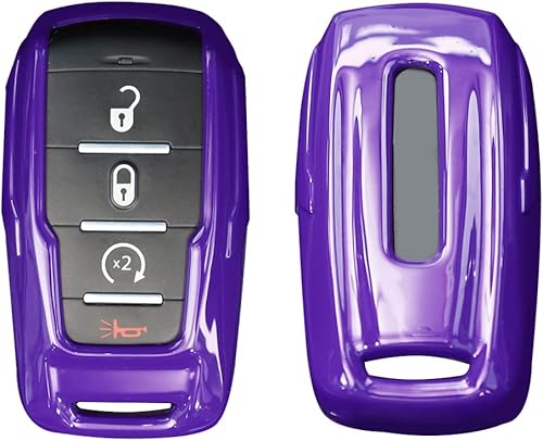 Miniatura 1 de Funda para llavero con funda para llavero y accesorios para Dodge RAM 20018-2022, Púrpura