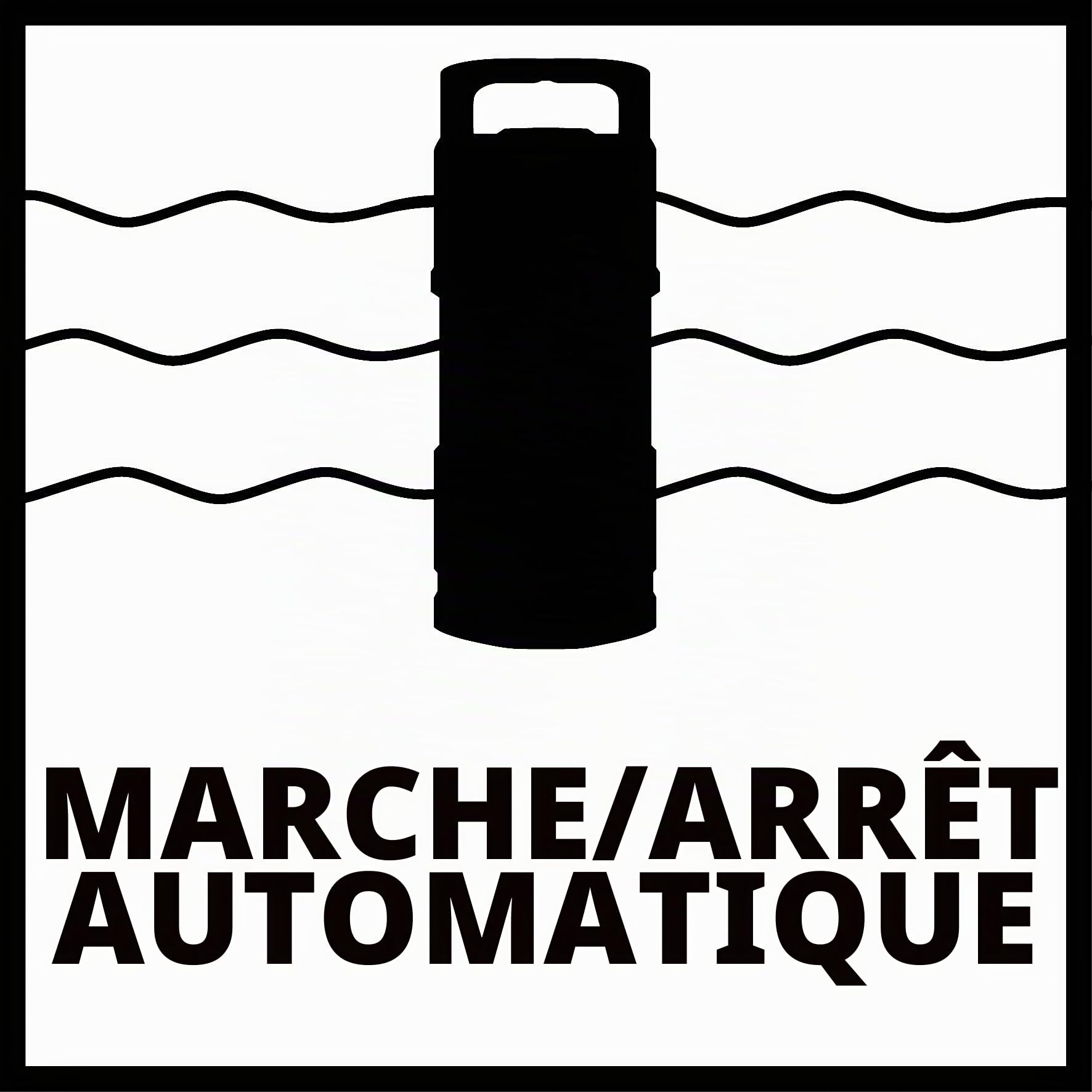 Einhell Pompe immergée automatique GE-PP 1100 N-A (1100 W, Température de l'eau 35°C, Longueur du câble : 15 m, Fonction automatique, Corps Inox, Interrupteur de surcharge)