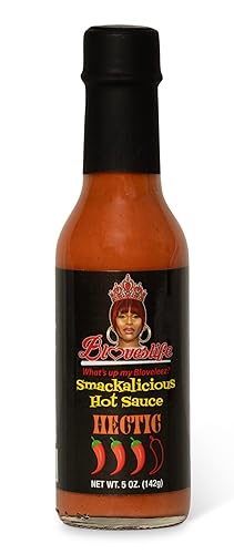 Blove's Smackalicious - Salsa picante con sabor a vinagre de pimiento fantasma, salsa picante orgánica vegana con baja en sodio, baja en grasa, sin