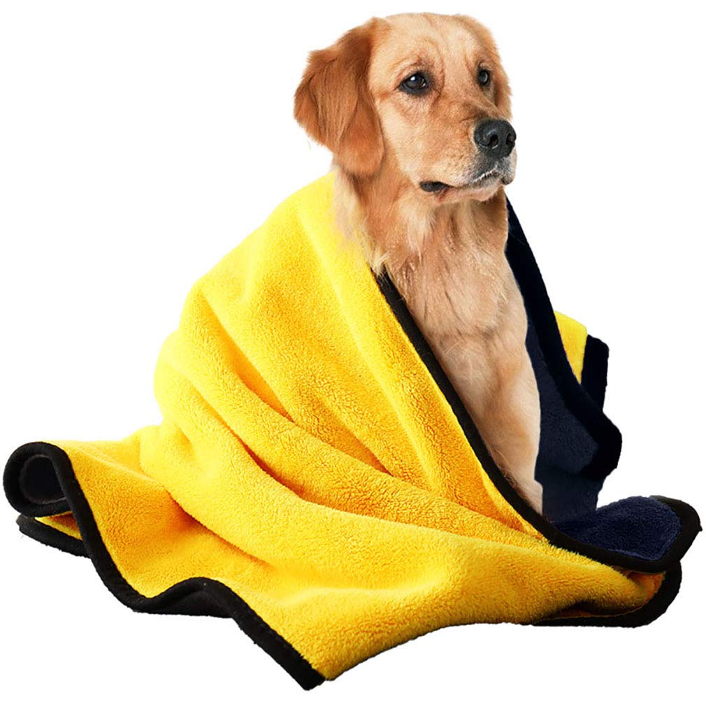 Absorbant à de Microfibre, Serviette de Chien, Cadeau Peignoir pour Chien Serviettes de Bain, Manteau de Séchage pour Chien