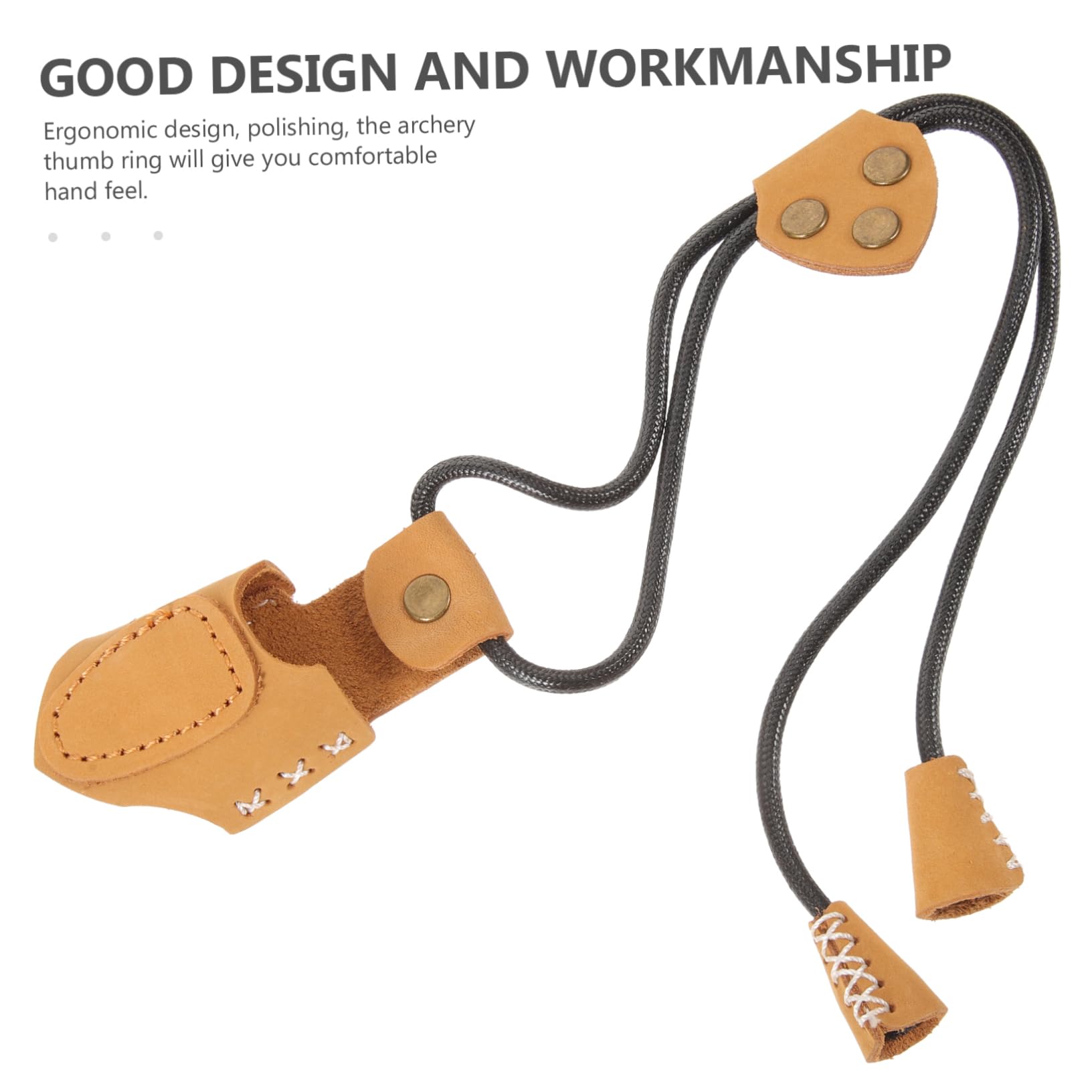 CORHAD Archery Thumb Ring Finger Protector for Archers Material Left/Right Hand Fit Portable Reusable Guard