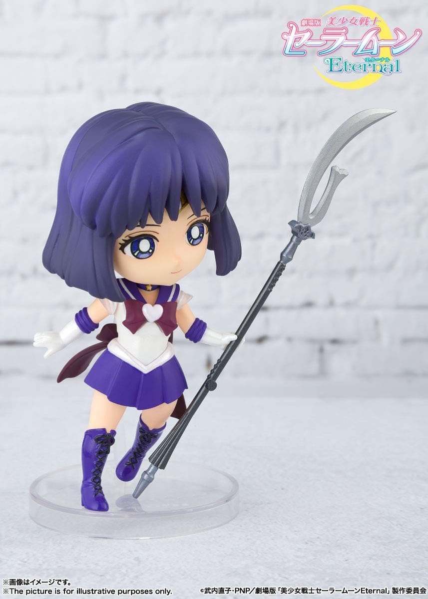 Figure Anime Mini Figuarts Sailor Moon Super Sailor Saturn 80mm TAMASHII NATIONS jaminan belanja sampai