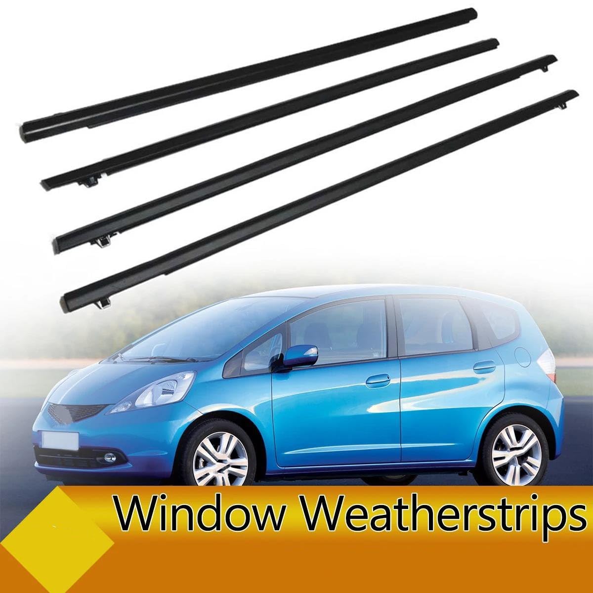 Guarnizione Porta Auto 4PCS Auto Guarnizione Impermeabile Striscia Di Pressione Tenuta Modanatura Trim Per FIT Per JAZZ GEN2 2009-2014 Guarnizioni per auto